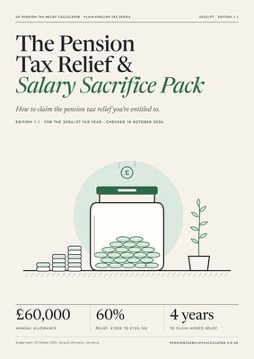 Cover of the Pension Tax Relief & Salary Sacrifice Pack 2026/27